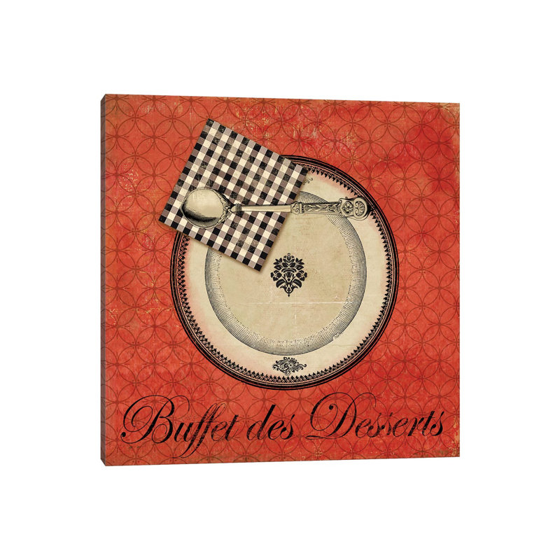 Buffet de Desserts 1 Piece Wrapped Canvas Wall Art, 30.48 cm H x 30.48 cm W