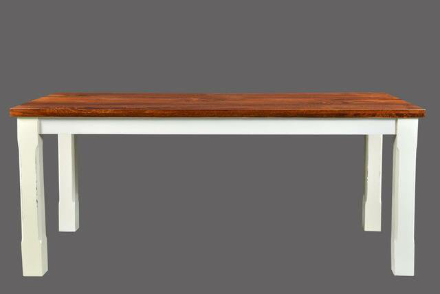 Lesley Acacia Solid Wood Dining Table, 30" H x 36" W x 60" D