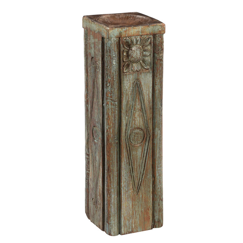 25'' H Solid Wood Candlestick