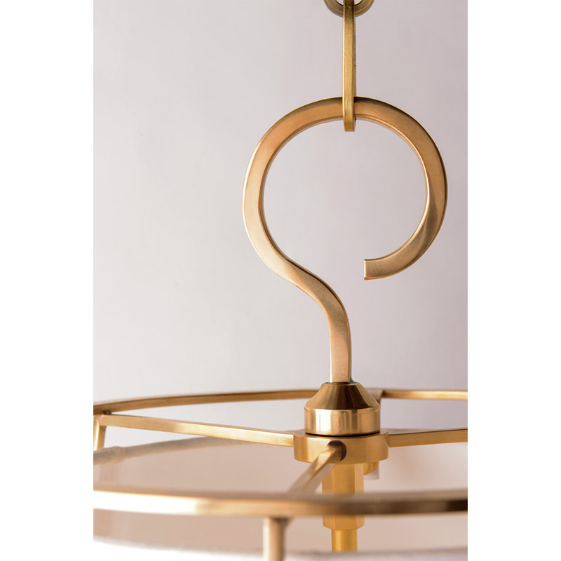 Savona 3 - Light Pendant, 21.5" H x 17.75" W, Aged Brass