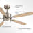 52'' Dimmable Ceiling Fan with Light, Bedroom Ceiling Fan with Reversible Dc Motor