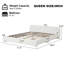 Lit douillet rembourré Coce - Une pièce maîtresse rêveuse et confortable pour votre chambre à coucher paisible