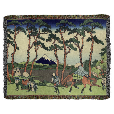 Jeté en coton katsushika hokusai, hodogaya on the tokaido
