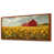 Toile avec cadre flottant brun
