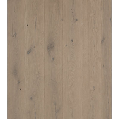 Plancher de bois franc d'ingénierie en chêne blanc écru brossé – Languette et rainure | 16 mm x 194 mm x 244 cm avec couche supérieure de 3,5 mm (2,82 m²/boîte/paquet) Nom du produit de la variante