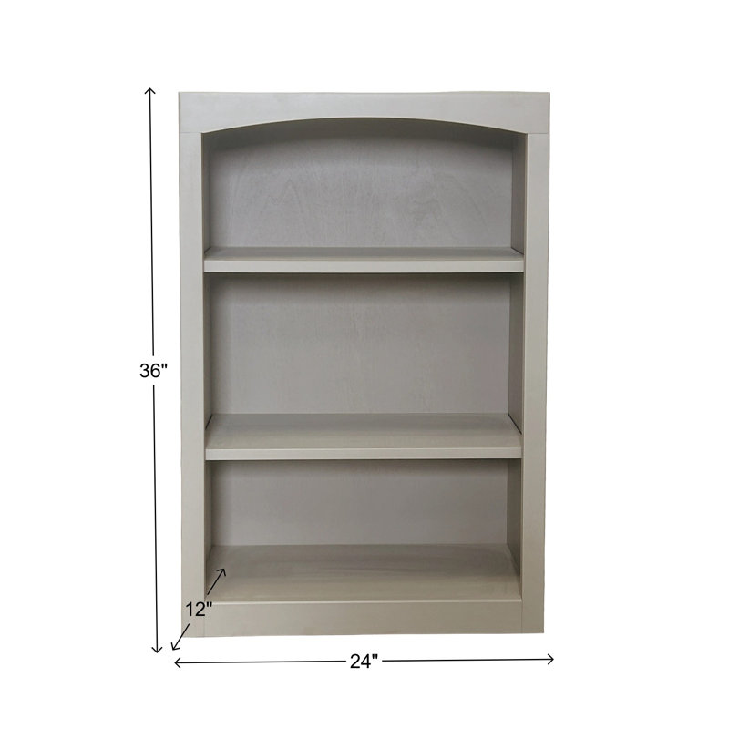 Bibliothèque classique Ossy, Gris orage, (3 tablettes) H 36 po x l 24 po x P 12 po