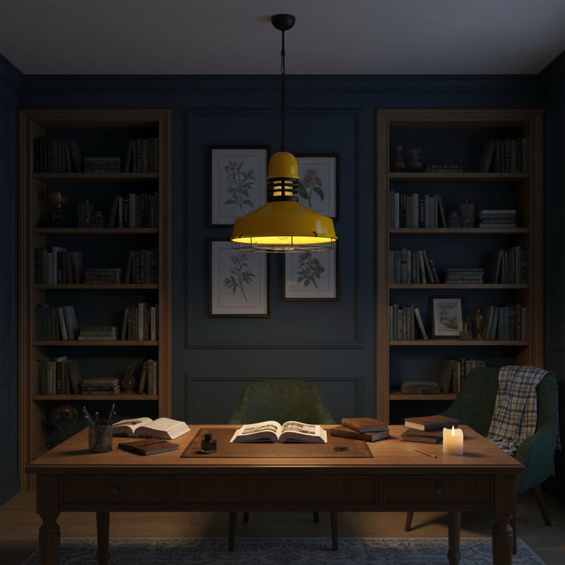 Maxton 1-Light Unique Industrial Barn Pendant