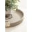 Round Vegan Leather Tray with Handles-1811775171