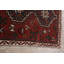 Tapis de zone en laine 3 pi 1 po x 4 pi 7 po one-of-kind à main noué la shiraz Patchin
