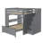 Haner Full over Full Bunk Bed with Build-In Desk with Built-In Stairs-61083921
