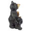 Statue paire d'ours noir forêt