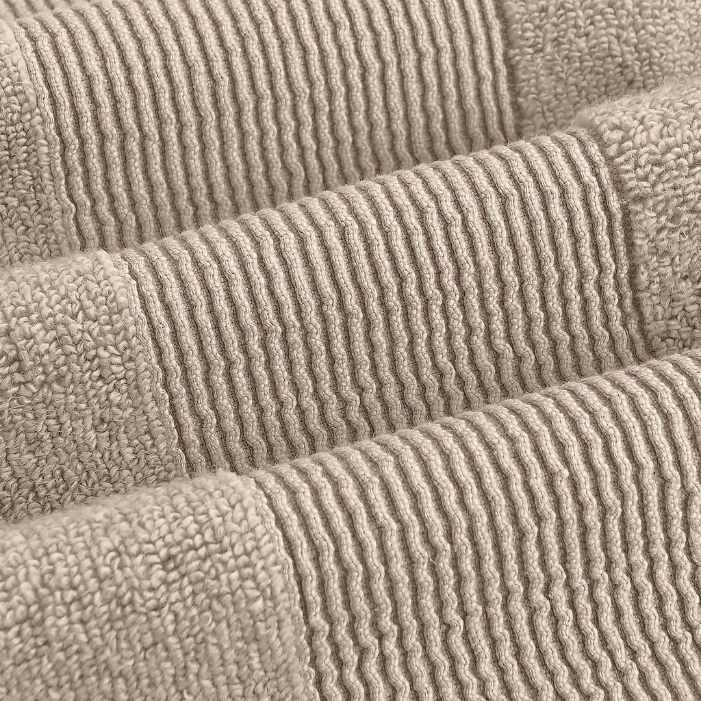 6-Piece Zero-Twist Cotton Towel Set, Sand