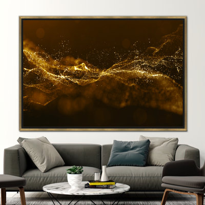Abstract Shimmer Wall Art - Trendy Canvas Print for Modern Decor