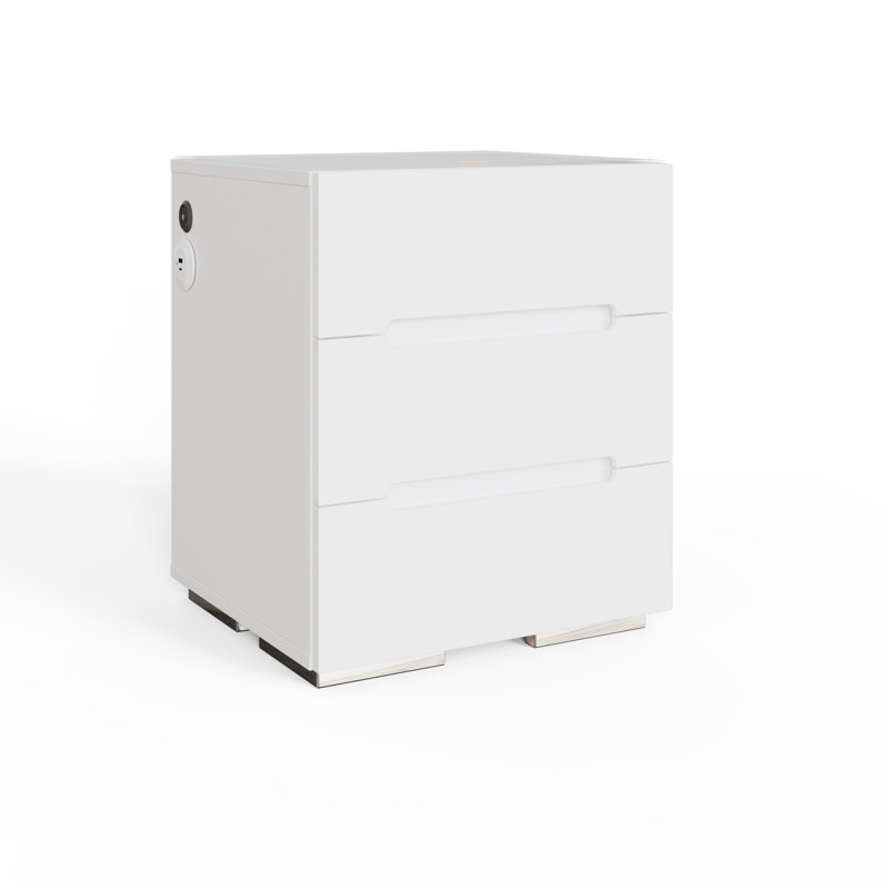 43cm W Manufactured Wood Bedside Table