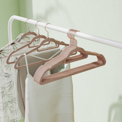 Velvet Hangers, Set Of 50 Clothes Hanger With Swivel Hook, Non-Slip, And Space-Saving, For Coat, Shirt, Dress, Pants, Tie