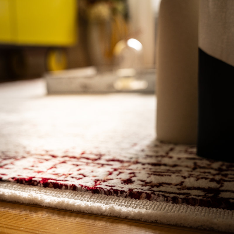 Aneke Uni Area Rug, Rectangular 120 x 170cm, Red