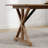 Abdulbaki Rectangular Solid Pine Farm Dining Table with Folding X-Style Legs