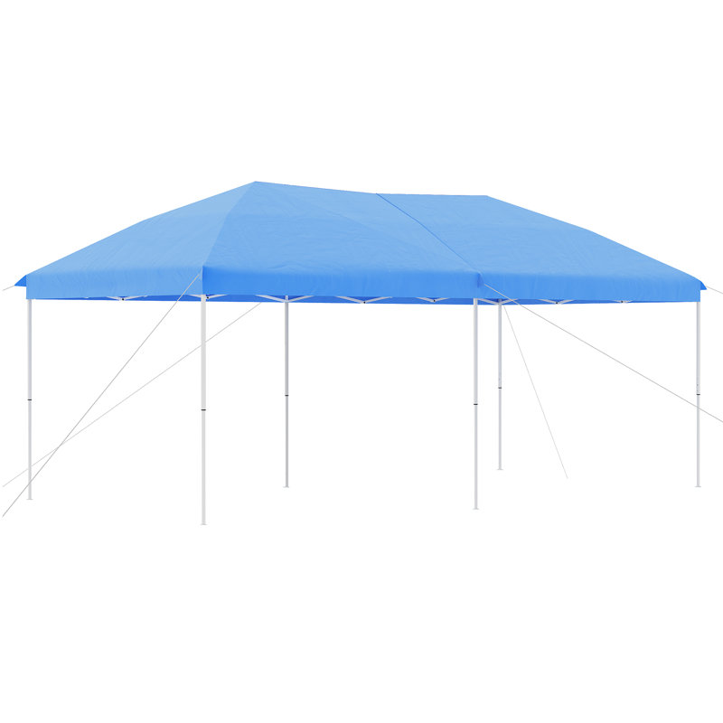 236.4'' W x 117.6'' D Pop-Up Canopy, Brown