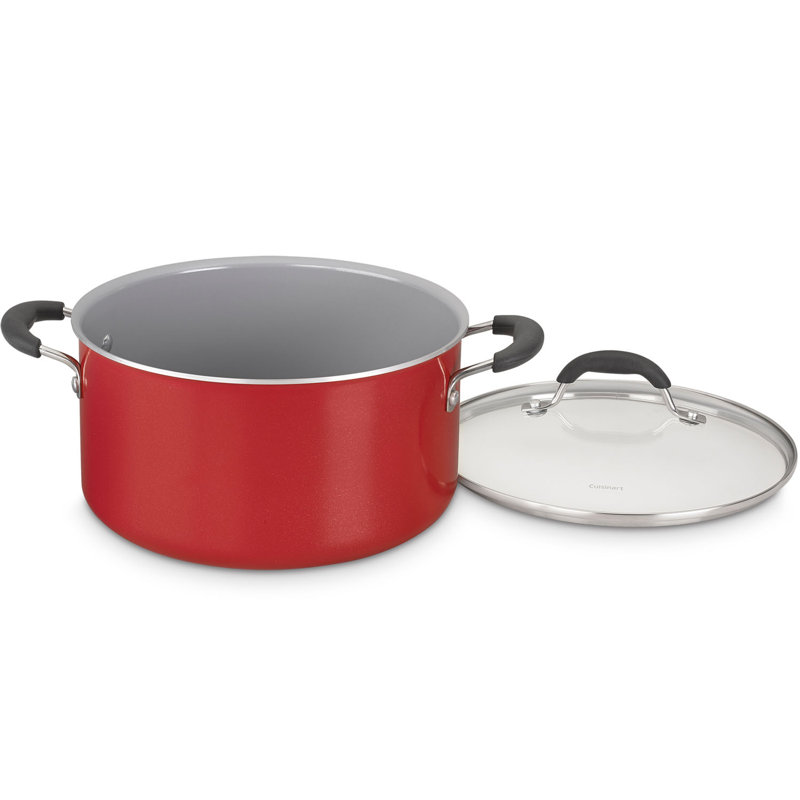Cuisinart Ceramica XT 11 Piece Non Stick Cookware Set, Red