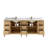 84'' Double Bathroom Vanity with Quartz Top-86798783-90698577