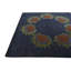 Tapis carré bleu marine Orlando