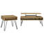 Ensemble de table basse et table de bout 2 pièces Golden Oak