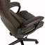 Fauteuil de direction ergonomique à dossier haut en similicuir brun Techni Mobile