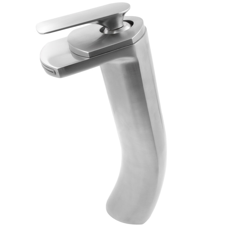Single-handle Bathroom Faucet, PVD Brushed Nickel