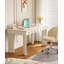 Bureau en pierre frittée de style crème-488747364