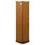 Vitrine de coin lumineuse 6 tablettes avec tablettes réglables en verre trempé et dossier en miroir-2006787045