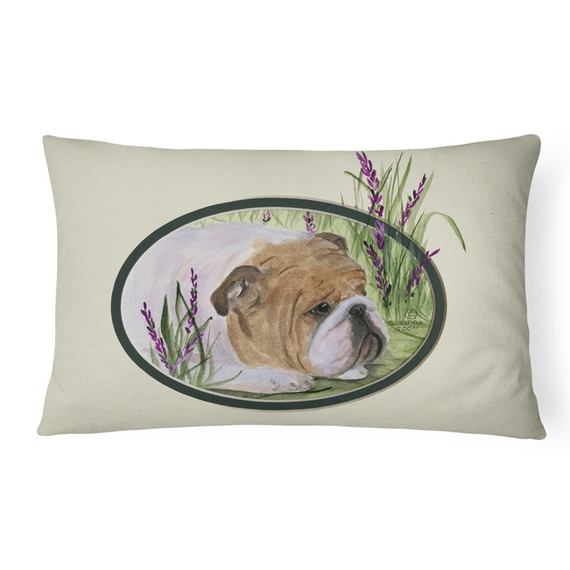 Coussin décoratif intérieur/extérieur anglais bouledogue