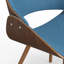 Chaise rembourrée Malden avec structure ergonomique en bois massif et style Mid-Century moderne-88934273