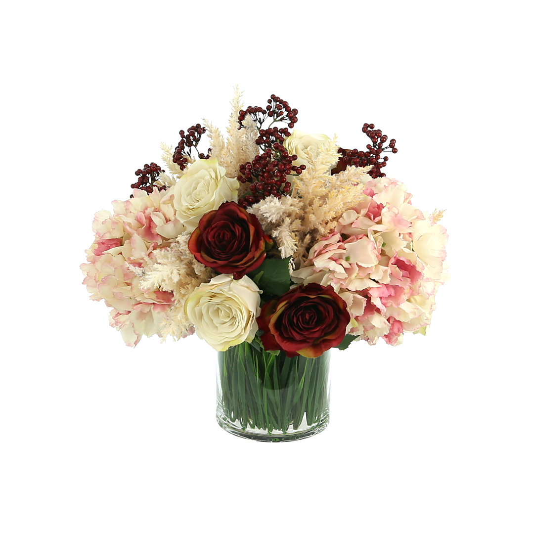 Polysilk Arrangement in Vase Primrue