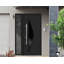 Façade avant en acier pré-suspendue deux portes 6501 anthracite côté fenêtre extérieure inserts simples peints modernes-95265591-95265592