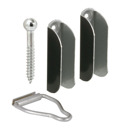 Hanger And Latch Set, 1-9/16 In. X 1-1/2 In., For Use With Double Hung Wood Windows, 3/8 In., Bronze