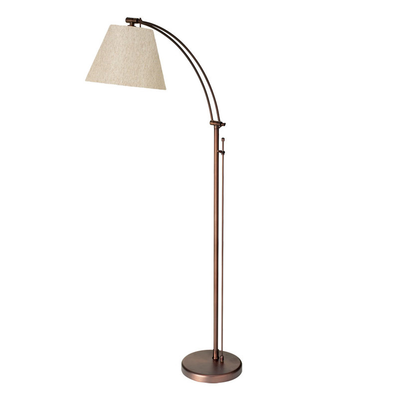 Naiya 61'' Arched Floor Lamp, Flax