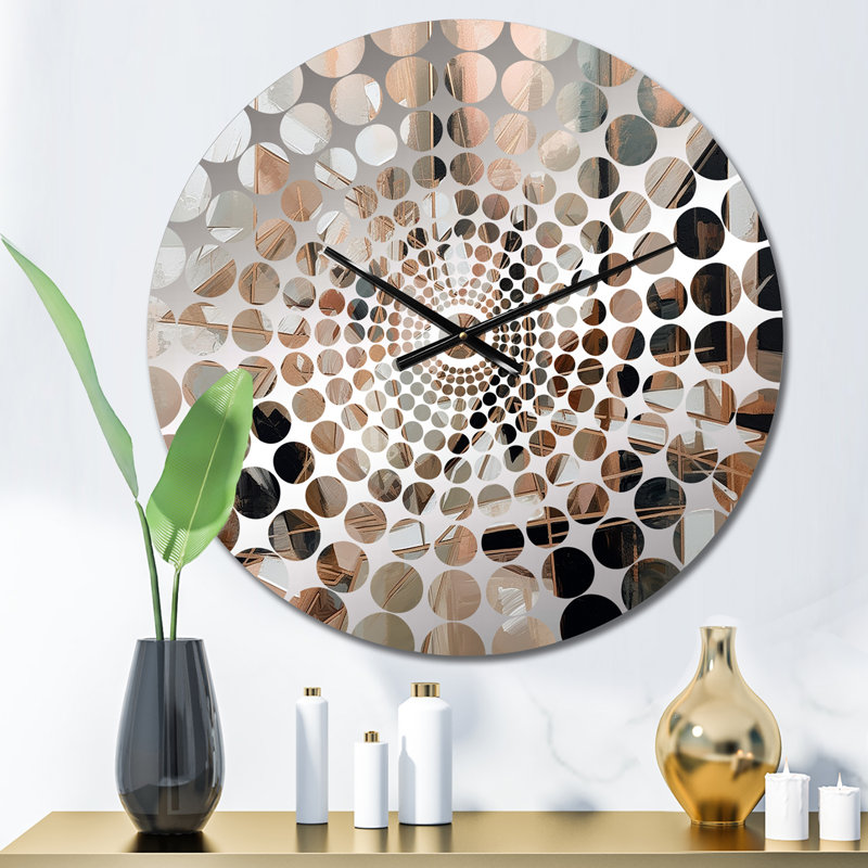 Eustachys - Horloge murale cubisme abstrait, Petit