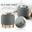 Repose-pieds rond de rangement de 17 po Wollstone-737146402