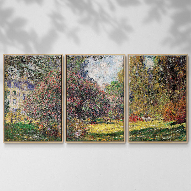 The Park By Monet 3 pièces, H 36 po x l 75 po x P 2 po, Naturel