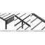 Structure de lit grand rembourré en métal avec rangement pour tête de lit - Station de charge gris foncé sans sommier, processus d'assemblage sans effort, éclairage, assemblage silencieux, fonction-1484736892