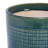 Of 3 Blue Grid Ceramic Flowerpots For Patio, Garden And Living Space - , Weather- Functional With Drainage Hole Glossy Finish Planters Room Heat- Built-In-1849438936