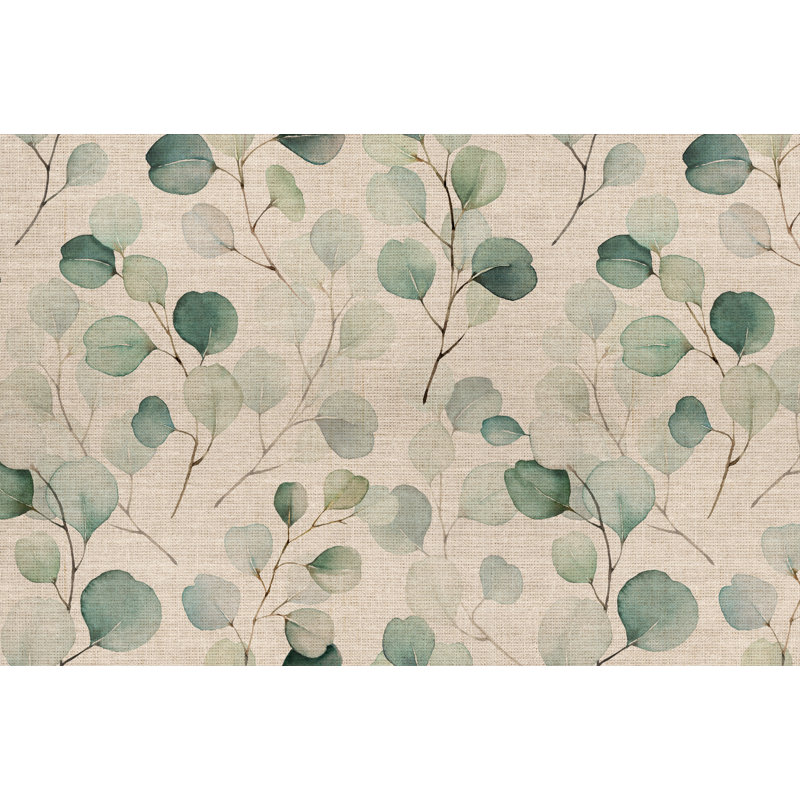 Burchett Vinyl Machine Printed Area Rug, Rectangle 5'3" x 7'10.5"