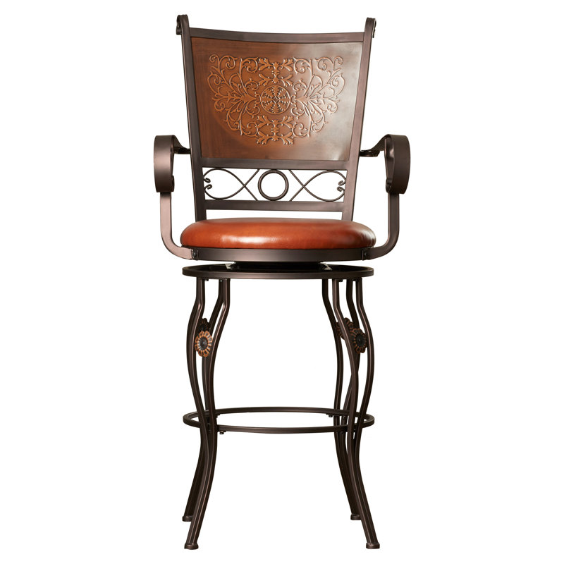 Altmar Upholstered Swivel Counter/Bar Stool, Bar Stool (30" Seat Height)