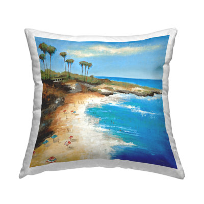 Coussin Tropical Beach Inlet