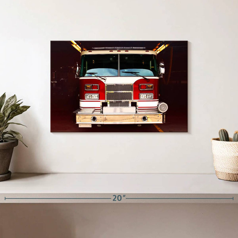 Mehar Fire Truck, 8" H x 12" W
