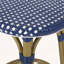 Tabouret de bar extérieur en rotin et aluminium sans dossier (ensemble de 2)-429784337