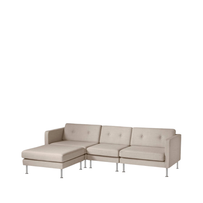 Firhoj Square Ottoman, Beige