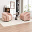 Fauteuil demi-tonneau pivotant rembourré Coyle-1536333461