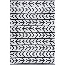 Recycled Plastic Mat - Anthracite Design in Black & White
