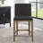 Allaire Upholstered Counter Extra Tall Stool with Solid Wood Frame